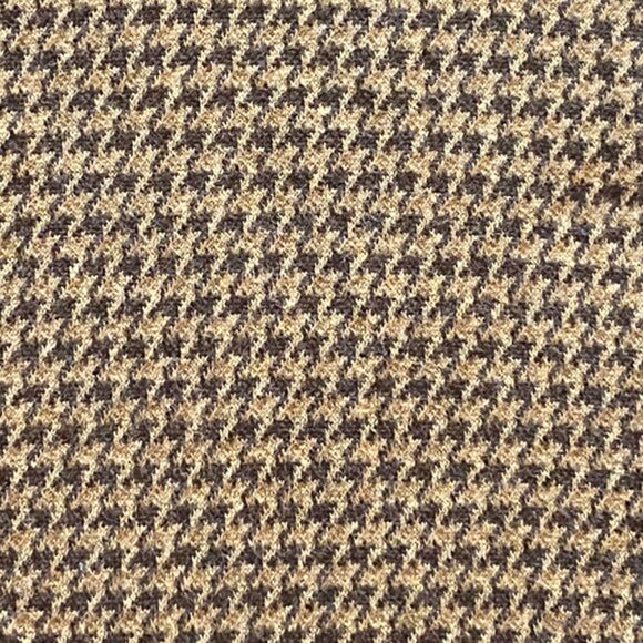 Ralph Lauren Vintage Men's Brown Two Pocket Houndstooth Long Sleeve Shirt Medium - Picture 8 of 15